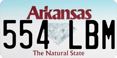 AR license plate 554LBM
