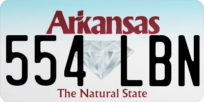 AR license plate 554LBN