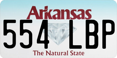 AR license plate 554LBP