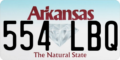 AR license plate 554LBQ