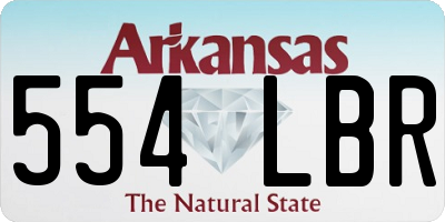 AR license plate 554LBR