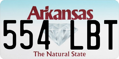 AR license plate 554LBT