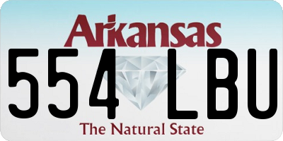 AR license plate 554LBU