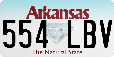 AR license plate 554LBV