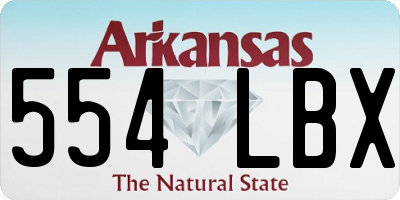 AR license plate 554LBX