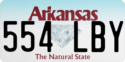 AR license plate 554LBY