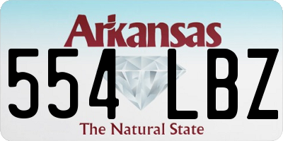 AR license plate 554LBZ