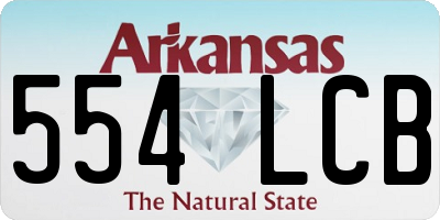 AR license plate 554LCB