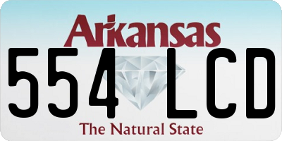 AR license plate 554LCD