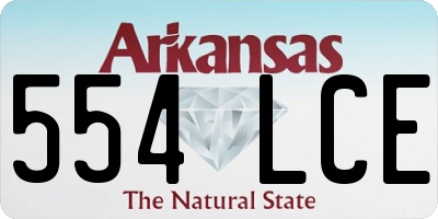 AR license plate 554LCE