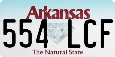 AR license plate 554LCF