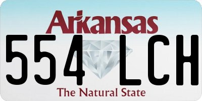AR license plate 554LCH