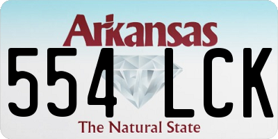 AR license plate 554LCK