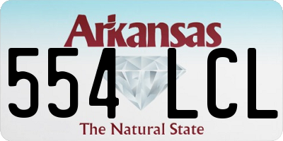 AR license plate 554LCL