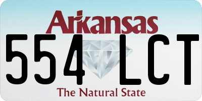 AR license plate 554LCT
