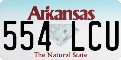 AR license plate 554LCU