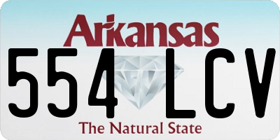 AR license plate 554LCV