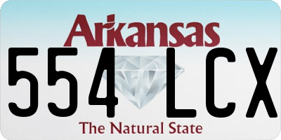AR license plate 554LCX