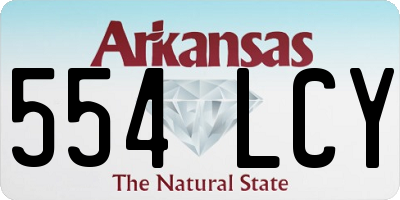 AR license plate 554LCY