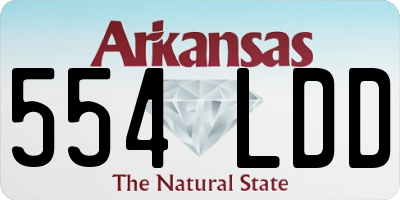 AR license plate 554LDD