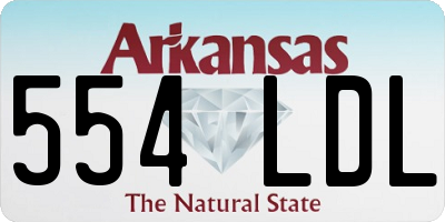 AR license plate 554LDL