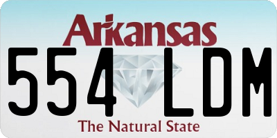 AR license plate 554LDM