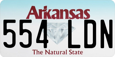 AR license plate 554LDN