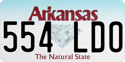 AR license plate 554LDO