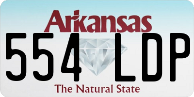 AR license plate 554LDP