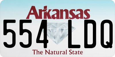 AR license plate 554LDQ