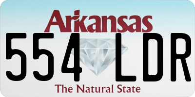 AR license plate 554LDR