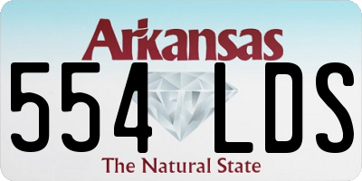 AR license plate 554LDS