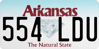 AR license plate 554LDU