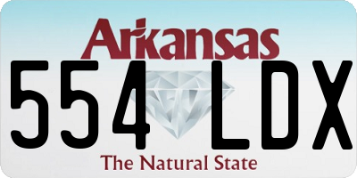 AR license plate 554LDX