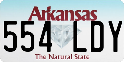 AR license plate 554LDY