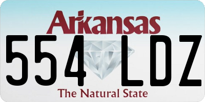 AR license plate 554LDZ