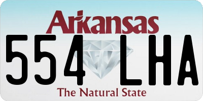AR license plate 554LHA