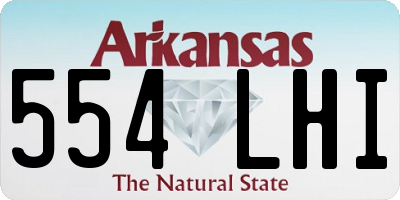 AR license plate 554LHI