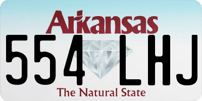 AR license plate 554LHJ