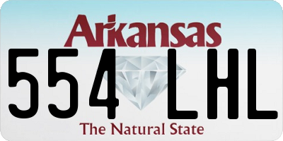 AR license plate 554LHL