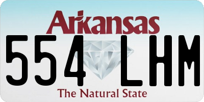 AR license plate 554LHM