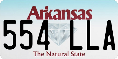 AR license plate 554LLA