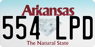 AR license plate 554LPD