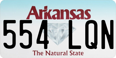 AR license plate 554LQN