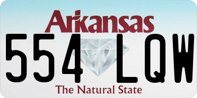 AR license plate 554LQW