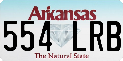 AR license plate 554LRB