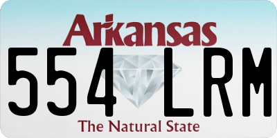AR license plate 554LRM