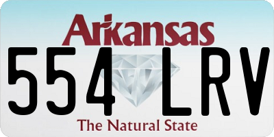 AR license plate 554LRV