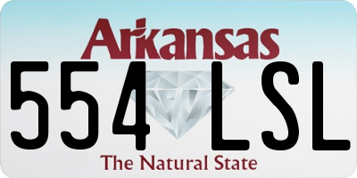 AR license plate 554LSL