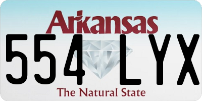 AR license plate 554LYX